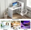 EUGAD Schreibtisch mit Regal links/rechts montierbar, PC Produktbild-Vorschau 5