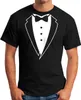 Anzug T-Shirt Smoking Tuxedo Anzug Aufdruck Fun-Shirt Produktbild-Vorschau 2