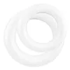1 Styroporkranz weiß, Styropor-Kranz Kranz Ring flach Produktbild-Vorschau 3