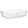 A clear, studio shot of a rectangular, transparent plastic storage container on a white background. Náhľad obrázku produktu