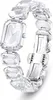 Swarovski Uhr, Armband im Oktagon-Schliff, Weiß, Edelstahl Produktbild-Vorschau 2