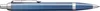 A close-up, studio shot of a blue Parker pen with silver accents against a white background. Produktbild-Vorschau