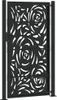 A black metal garden gate with a decorative flame-like pattern. Anteprima dell’immagine prodotto