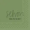 Tissue Cocktail-Serviette - Schön, dass du da bist! - in Produktbild-Vorschau 2