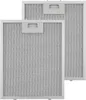 Two silver-colored metal mesh filters with handles, likely for a kitchen range hood, are shown against a white background. Podgląd zdjęcia produktu