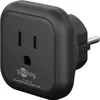 Goobay Netzadapter US/Japan, Schwarz - Schutzkontaktstecker Produktbild-Vorschau 3