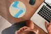 MuchoWow® Mauspad Mousepad Muster - Berg - Fluss 20x20 cm - Produktbild-Vorschau 4
