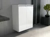 KOMODA ŁAZIENKOWA 60 z koszem kosz na pranie biały mat 60cm Podgląd zdjęcia produktu 5