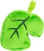 A plush toy shaped like a green leaf with a darker green vein pattern. Produktbild-Vorschau