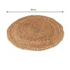 Okrągły dywan KIN pleciony, Ø 80 cm Podgląd zdjęcia produktu 4