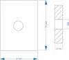 10x Nutenstein | Gewindeplatte 14x9x2,5 mm M4 Gewinde Produktbild-Vorschau 2