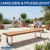 DanDiBo 2x telaio per panca in acciaio inox 43 x 30 cm Anteprima dell’immagine prodotto 7