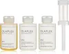 Three bottles of Olaplex hair treatment products and a pump dispenser are arranged on a white background. Náhľad obrázku produktu