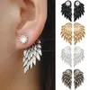 Frauen Retro Gothic Cool Schmuck Engel Flügel Strass Ohr Produktbild-Vorschau 2