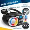 KLIM Boombox B3 Tragbarer CD Player + FM Radio, CD, MP3, Produktbild-Vorschau 5