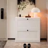 VOWNER Schuhschrank mit 2 Klappen, Schuhregal Schmal, 80 x Produktbild-Vorschau 2
