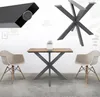 A collage of table legs and a table with chairs, set in a room. Náhled obrázku produktu