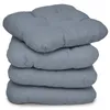 Beautissu Set di 4 cuscini Lisa grigio, 40x40x8 cm Anteprima dell’immagine prodotto 1