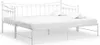 A white metal daybed with a mattress and two pillows. Produktbild-Vorschau