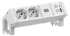 BACHMANN DESK2 white 2xCEE7/3 1xCM 1xUSB A/C 22W 0,2m GST18 Produktbild-Vorschau 3