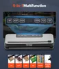 A VEVOR vacuum sealer with its various functions and modes displayed. Produktbild-Vorschau