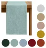 Zarter MUSSELIN-TISCHLÄUFER, mintgrün 40×275 cm Produktbild-Vorschau 1