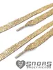SNORS Glitzer Schnürsenkel flach - GOLD - 7-8mm - 90cm Produktbild-Vorschau 2