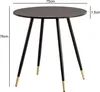 Jedálenský stôl FineBuy 75x75x76 cm, čierny, vzhľad Náhľad obrázku produktu 3