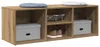 vidaXL Schuhbank Artisan-Eiche 105x35x35 cm Holzwerkstoff Produktbild-Vorschau 3