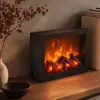 Dekorativer LED-Kamin, aus Metall, 10 x 29 x 23 cm Produktbild-Vorschau 2