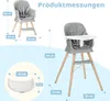 Ezebaby Hochstuhl Baby Sitzerhöhung Kinderstuhl 6-in-1 Produktbild-Vorschau 4