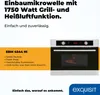Exquisit Einbaumikrowelle EBM 4544 HI | 900 Watt | Grill | Produktbild-Vorschau 2