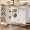 Flieks Stehtisch 360°drehbar, Kaffeebarmöbel Bartisch mit Produktbild-Vorschau 1