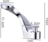 A chrome faucet with dimensions indicated by text overlays. Podgląd zdjęcia produktu