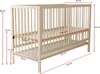 Merax Babybett Kinderbett 60x140cm, Höhenverstellbar Produktbild-Vorschau 7