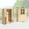 Outsunny Gartenschrank Holz Begehbarer Geräteschuppen mit Produktbild-Vorschau 3