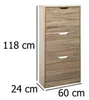 Komoda na buty drewniana, 60x24x118 cm Podgląd zdjęcia produktu 5