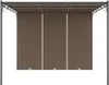 vidaXL Gartenpavillon mit Seitenvorhang 3x3x2,25 m Taupe Produktbild-Vorschau 2