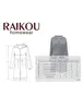 RAIKOU Baumwolle Bademantel Damen LoungeMantel mit Kapuze Produktbild-Vorschau 4