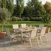 Gartenmöbel Set MONDELLO mit 6 Stühlen, Champagner - Produktbild-Vorschau 1