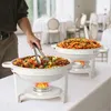 WARMOUNTS Chafing Dish 2er Set 5QT Buffet Warmhalter Rund Produktbild-Vorschau 2