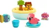 A collection of LEGO Duplo bath toys, including a floating island, a lion figure, a flamingo, an octopus, a fish, and a bucket. Náhled obrázku produktu