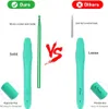 Comparison of two crochet hooks, highlighting the features of one over the other. Produktbild-Vorschau