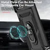 A black phone case with a ring holder is shown attached to a magnetic car mount. Produktbild-Vorschau