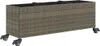 vidaXL květináč s kolečky 3 květináče šedý 107x32x38 cm Náhled obrázku produktu 1