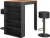 Bartisch-Set Vicco Repose Goldkraft Eiche/Anthrazit 67 x Produktbild-Vorschau 1