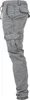 A studio shot of a pair of grey cargo jogging pants. Produktbild-Vorschau