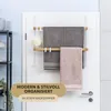 eluno Tür-Hängeregal aus Metall und Bambus, mit 2 Produktbild-Vorschau 2