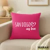 Huuraa Kissenbezug San Diego my love 40x40cm Fuchsia Produktbild-Vorschau 2