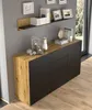Závěsná police AURA 150 cm ARTISAN OAK / BLACK MATT Náhled obrázku produktu 3